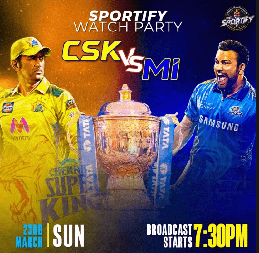 Watch Party - CSK vs MI (IPL 2025)