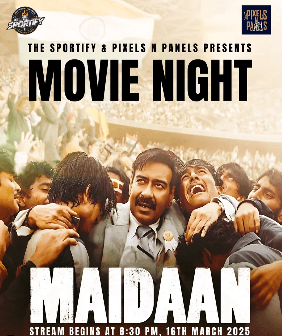 Movie Night - Maidaan (with Pixels N Panels)